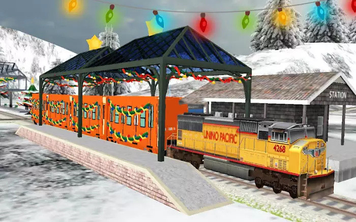 圣诞列车模拟游戏中文手机版（Santa Christmas Train Sim）